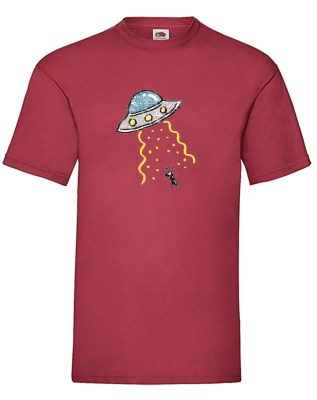 FRUIT OF THE LOOM T-shirt με στάμπα K5522 ΒΑΘΥ ΚΟΚΚΙΝΟ